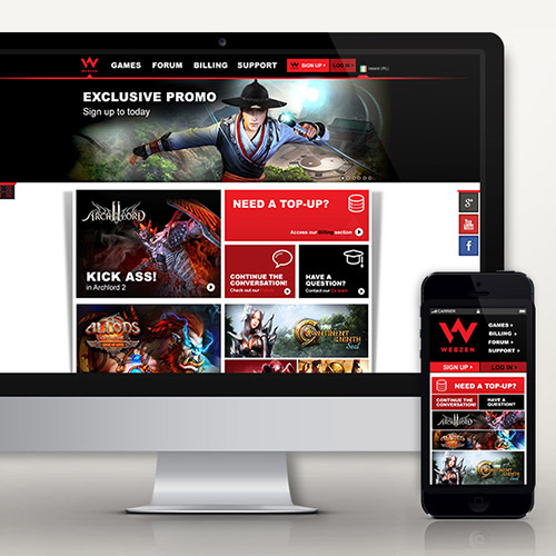 Responsive Gaming Website